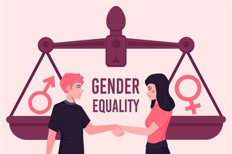 Conceito De Igualdade De G Nero Com Homem E Mulher Vetor Gr Tis Igualdad De Genero