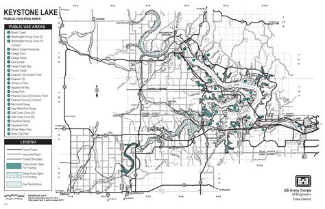 Kaw Lake Hunting Map