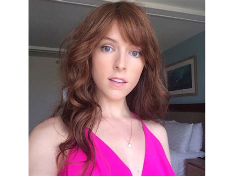 Anna Kendrick Works New Red Hair And Choppy Fringe Look