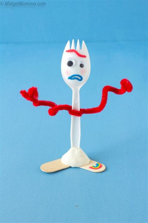 Diy Forky Toy Story 4 Movie Craft How To Make Forky • Midgetmomma