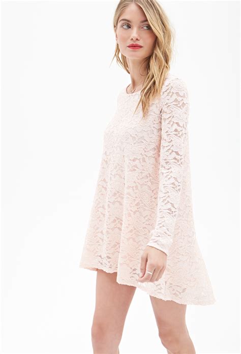 Lyst Forever 21 Contemporary Lace Babydoll Dress Youve Been Added To