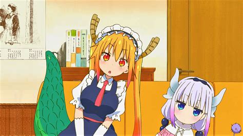 anime miss kobayashi s dragon maid kanna kamui tohru miss kobayashi s dragon maid 1080p
