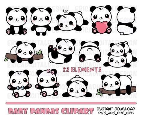 Kawaii Clipart Clipart Png Clipart Baby Christmas Panda Kawaii