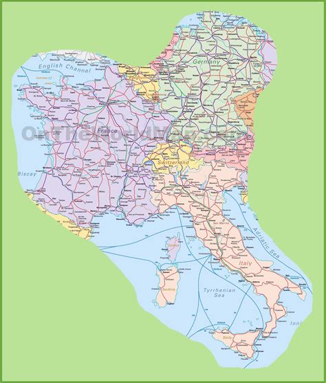 Map Northern Italy And Switzerland Secretmuseum
