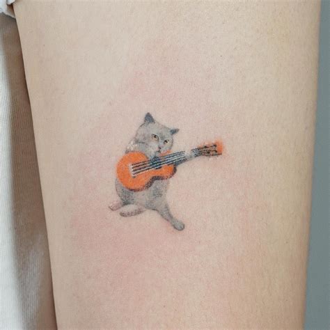 Musical Cat Cat Tattoo Cat Tattoo Designs Cats Musical