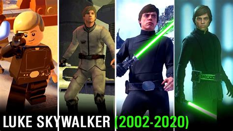 Evolution Of Luke Skywalker In Star Wars Games 2002 2020 Youtube