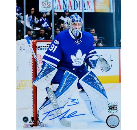 Autographed Frederik Anderson Toronto Maple Leafs Unframed 8 X 10