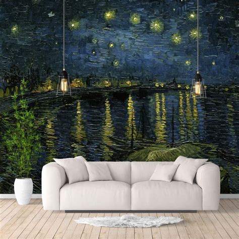 Idea4wall Wall Murals For Bedroom Starry Night By Van Gogh Famous