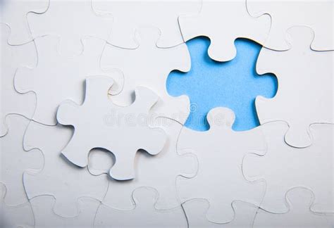 Jigsaw Puzzle With Missing Piece Stock Image Image Of Hole Challenge