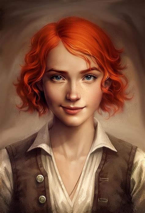 Redhead Characters Elf Characters Dungeons And Dragons Characters Fantasy Character Design