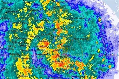 Animation of the 512km radar images from the australian bureau of meteorology during the storms of the 16th of december 2010. The 128km (Mt Stapylton) Radar Loop over Brisbane, showing ...