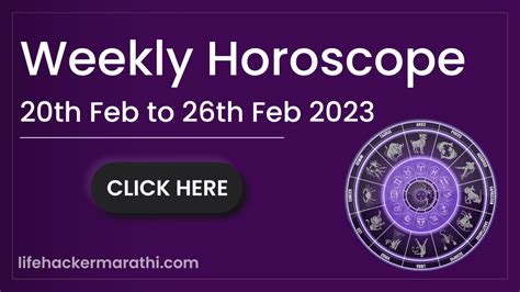 Weekly Horoscope 20 26 Feb 2023 Of All Zodiac Signs Lifehacker Marathi