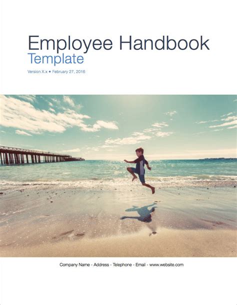 Employee Handbook Template Apple Iwork Pagesnumbers