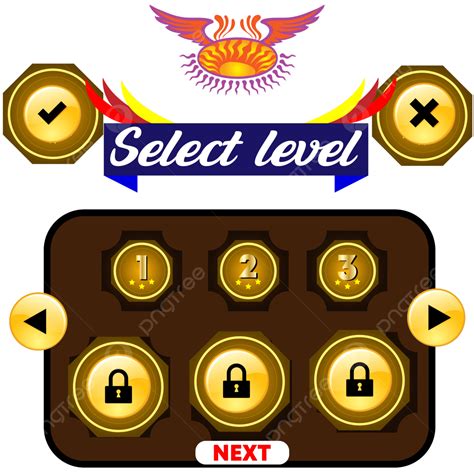 Level Select Vector Art Png Select Level And Play Game Then Unlock