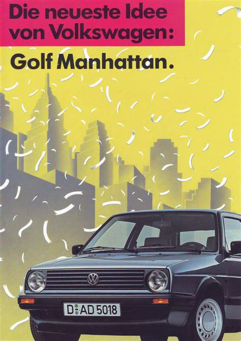 1989 Euro Vw Golf 2 Manhattan Sales Brochure By Vwgolfmk2oc Issuu