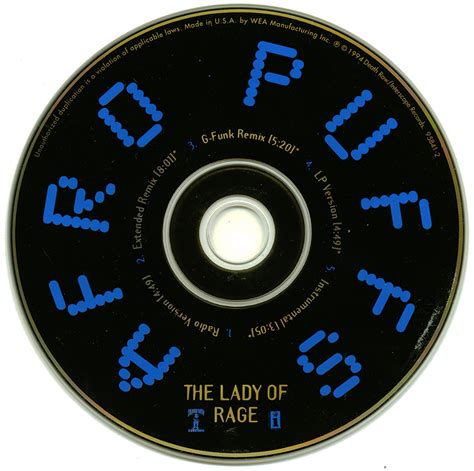 Promo Import Retail Cd Singles And Albums Lady Of Rage Afro Puffs Cd Single 1994