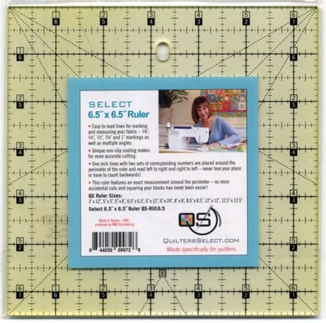 Quilters Select Non Slip Ruler 65 X 65