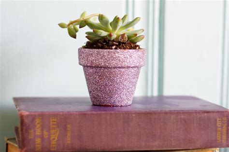 11 Lovely Glitter Projects Just For Grown Ups Diy Flower Pots