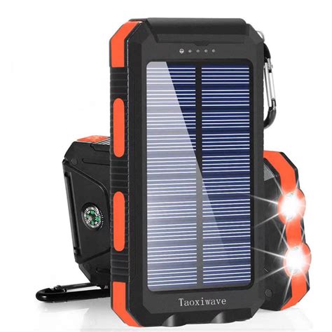 Buy Solar Charger Power Bank 20000mah Waterproof Portable External
