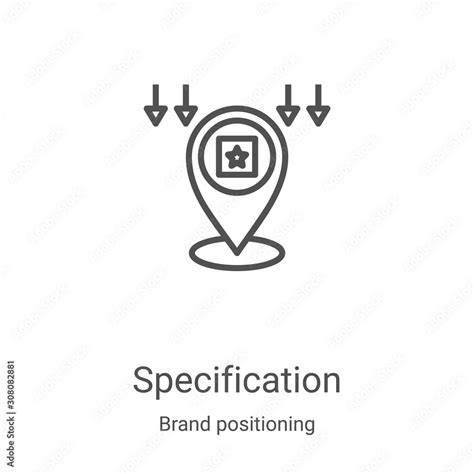 Specification Icon Vector From Brand Positioning Collection Thin Line