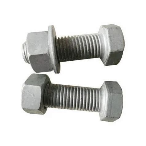 m8 8 mm hot dip galvanized bolt nut diameter 6 mm high tensile steel at rs 15 number in chennai