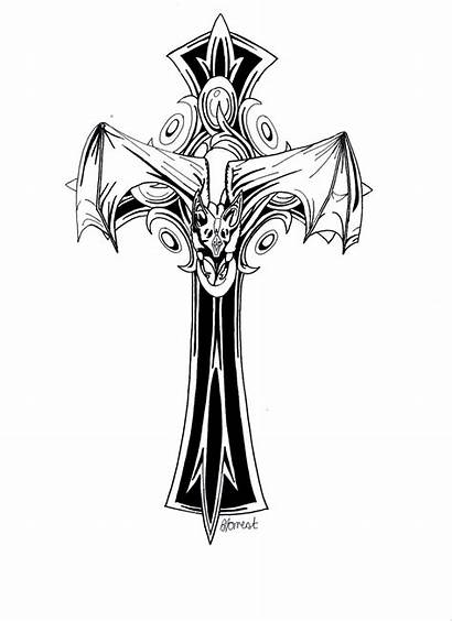 Gothic Cross Tattoo Tattoos Deviantart Crosses Drawing
