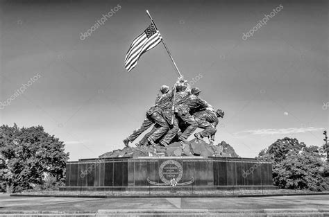 Marine Corps War Memorial Iwo Jima Memorial Stock Editorial Photo