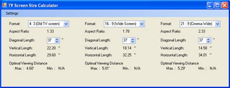 TV Screen Size Calculator | Stuffilike.net
