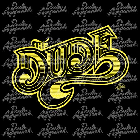 The Dude Yellow Logo Sweatshirt The Dude Designs