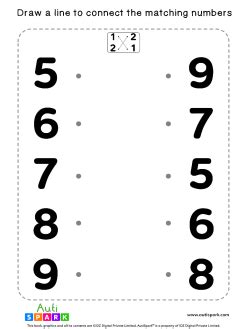 Number Matching Worksheets By - AutiSpark