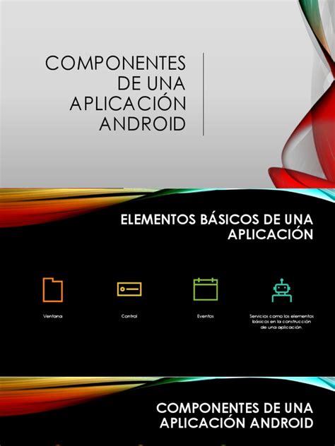 Tema 6 Componentes De Una Aplicación Android 3558 Pdf Android