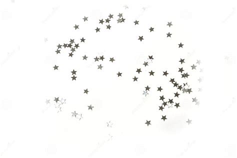 Silver Stars On White Background Stock Image Image Of Metallic Shine