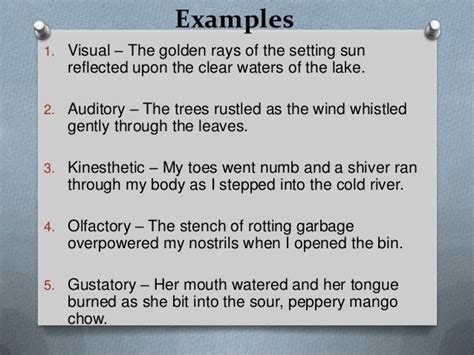 Examples Of Gustatory Imagery In Literature Imagecrot