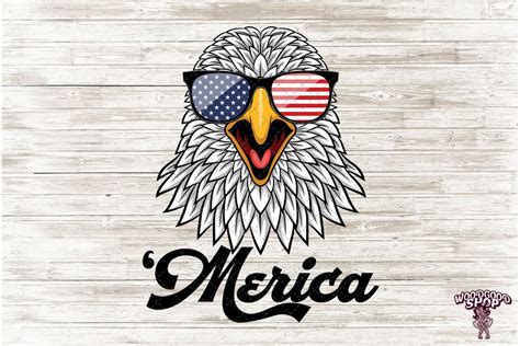 merica eagle head png usa flag sunglasses 4th of july etsy