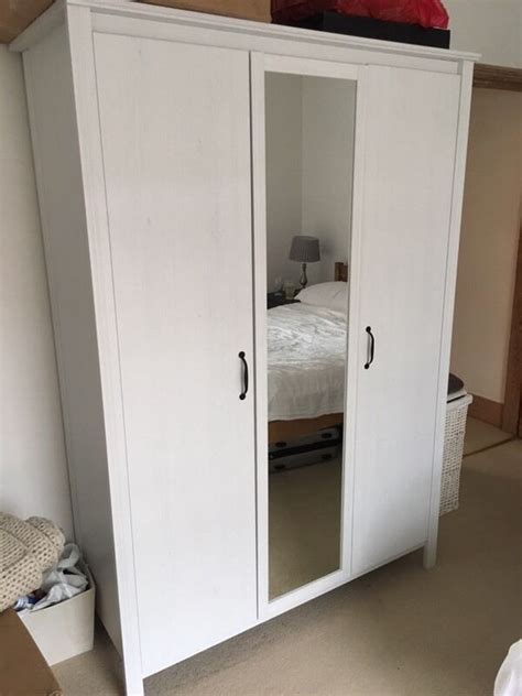 Ikea brusali wardrobe with 3 doors mirror apartment. Large IKEA BRUSALI Wardrobe (MUST GO) | in Stony Stratford ...