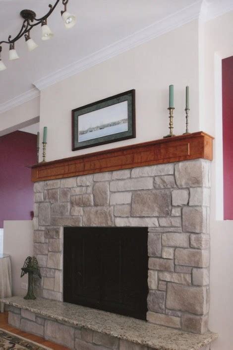 Cobble Stone Veneer Fireplace Pictures North Star Stone