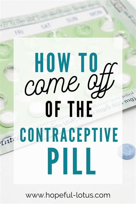 How To Stop Taking Birth Control Pills Safely With No Side Effects Natural Health Tips