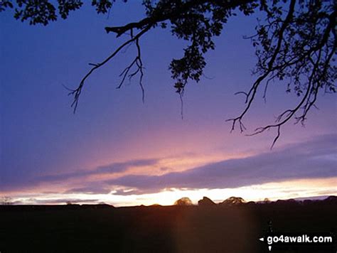 Sunset Over Cheshire From Foxwist Green In Cheshire England By Jane