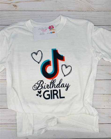 Tiktok Birthday Shirt Designs Tik Tok Queen Inspired Tutu Setoutfit