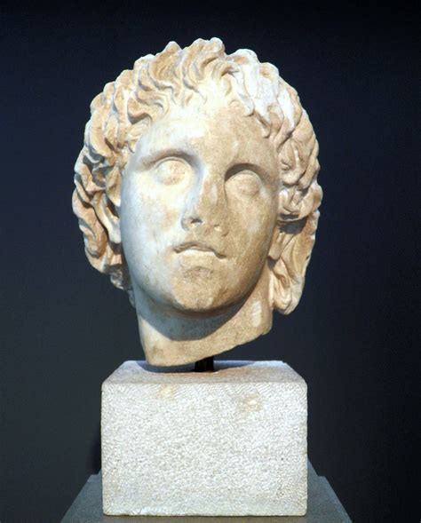Marble Head Of Alexander The Great 325 300 Bc Chance Find From The