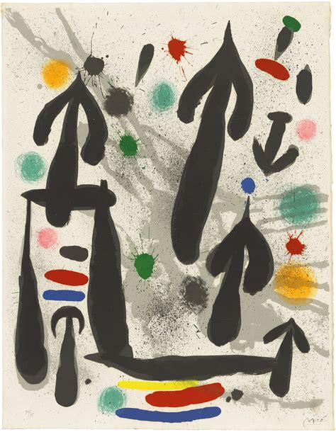 Joan MirÓ 1893 1983 Plate Iv From Les Perseides Christies