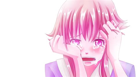 Crying Anime Girl Background Wallpaper Baltana
