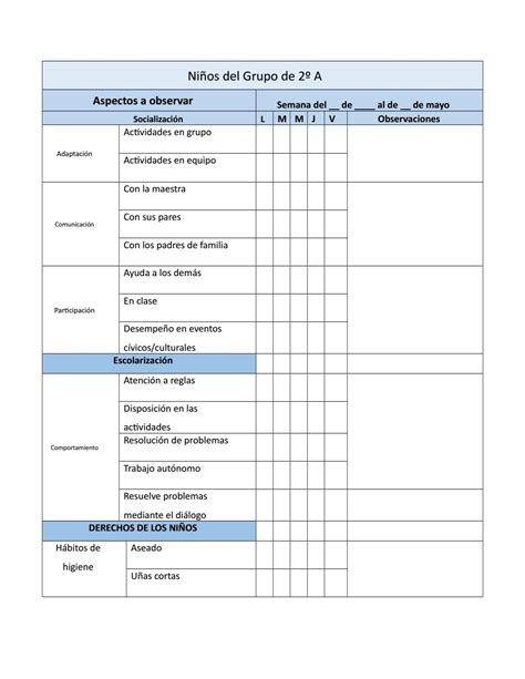 Guia Observacion Primaria Con Criterios Aprendizaje P