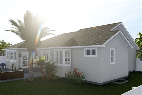 One Level House Plan With Option To Finish Basement 61345ut