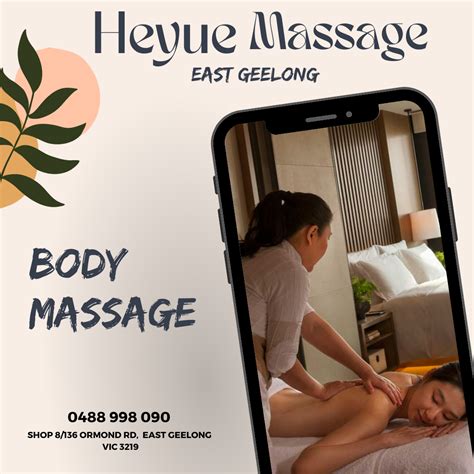 Body Massage East Geelong Vic At Heyue Massage East Geelong Our By