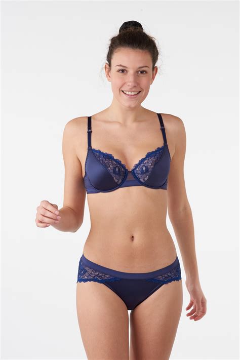 blue silk spirit underwired bra shade maison lejaby