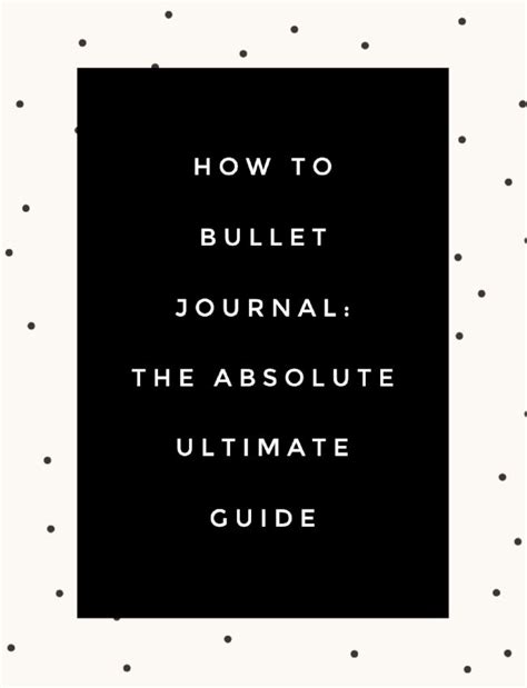 17 Best ideas about Bullet Journal Guide on Pinterest