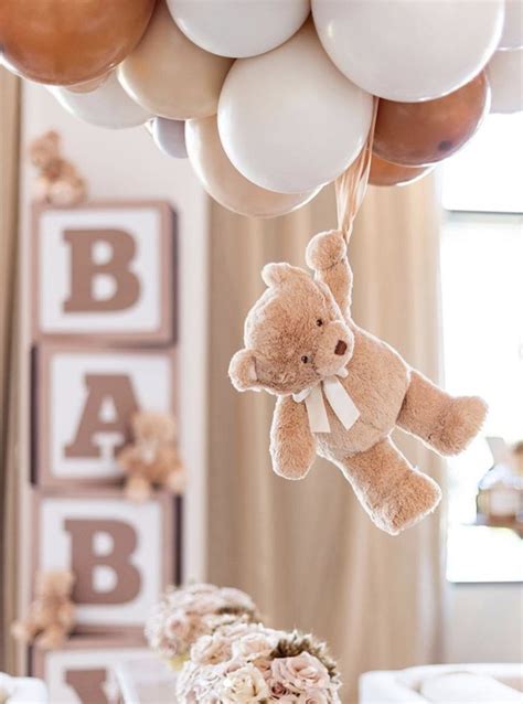 Bear Themed Baby Shower In 2020 Bear Baby Shower Theme Baby Bear