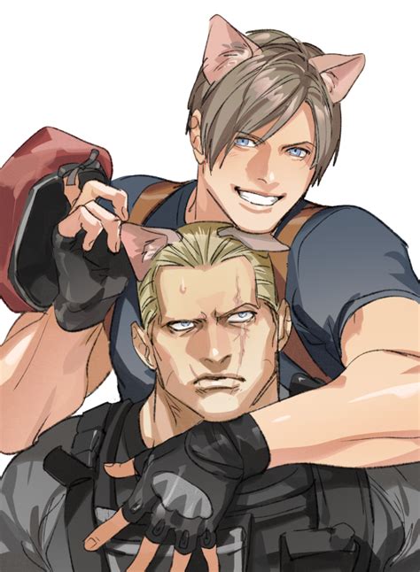 Leon S Kennedy And Jack Krauser Resident Evil And 2 More Drawn By Tatsumi Psmhbpiuczn