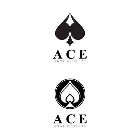 Premium Vector Ace Logo Icon Vector Illustration Template Design